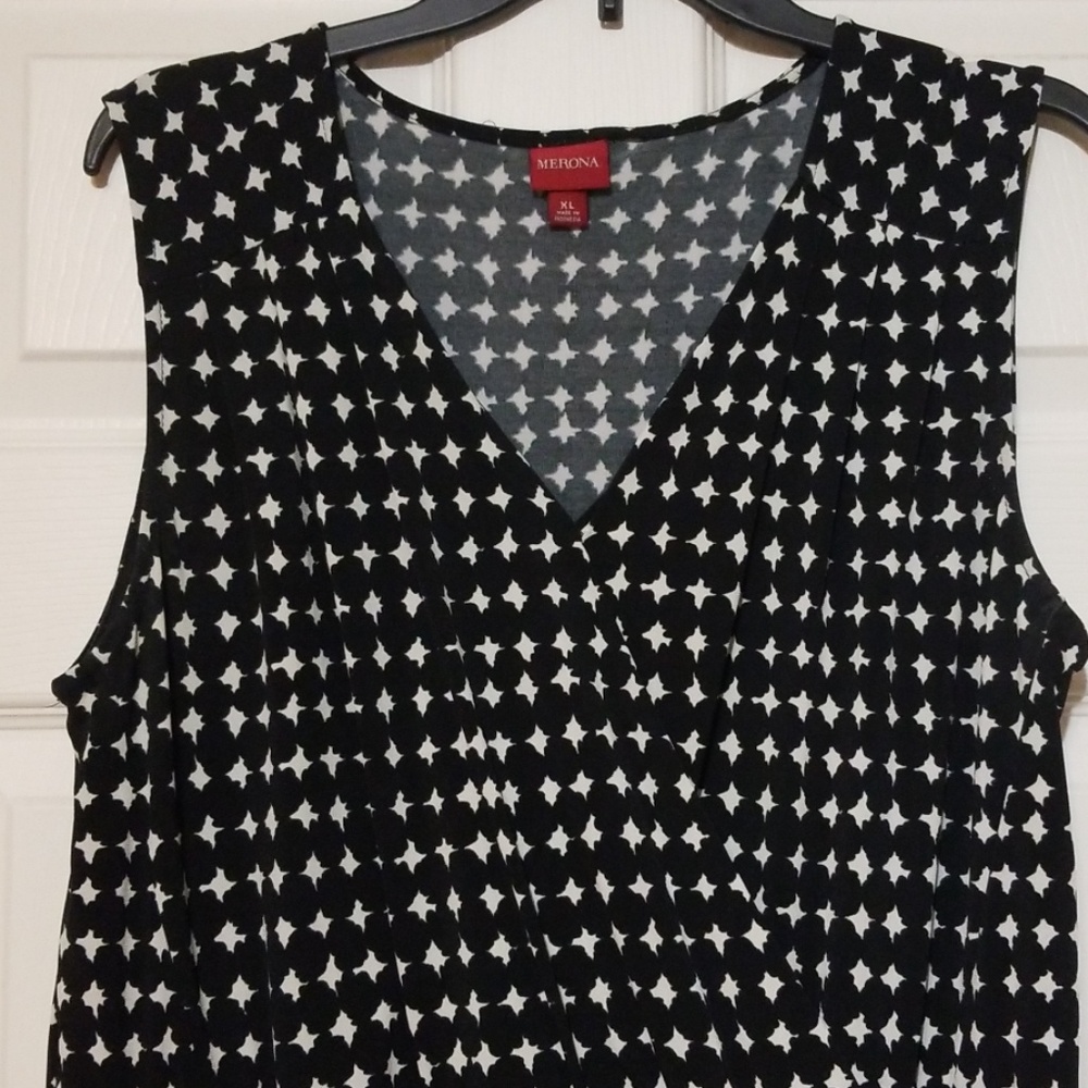 Merona Sz XL dress and coordinating earrings